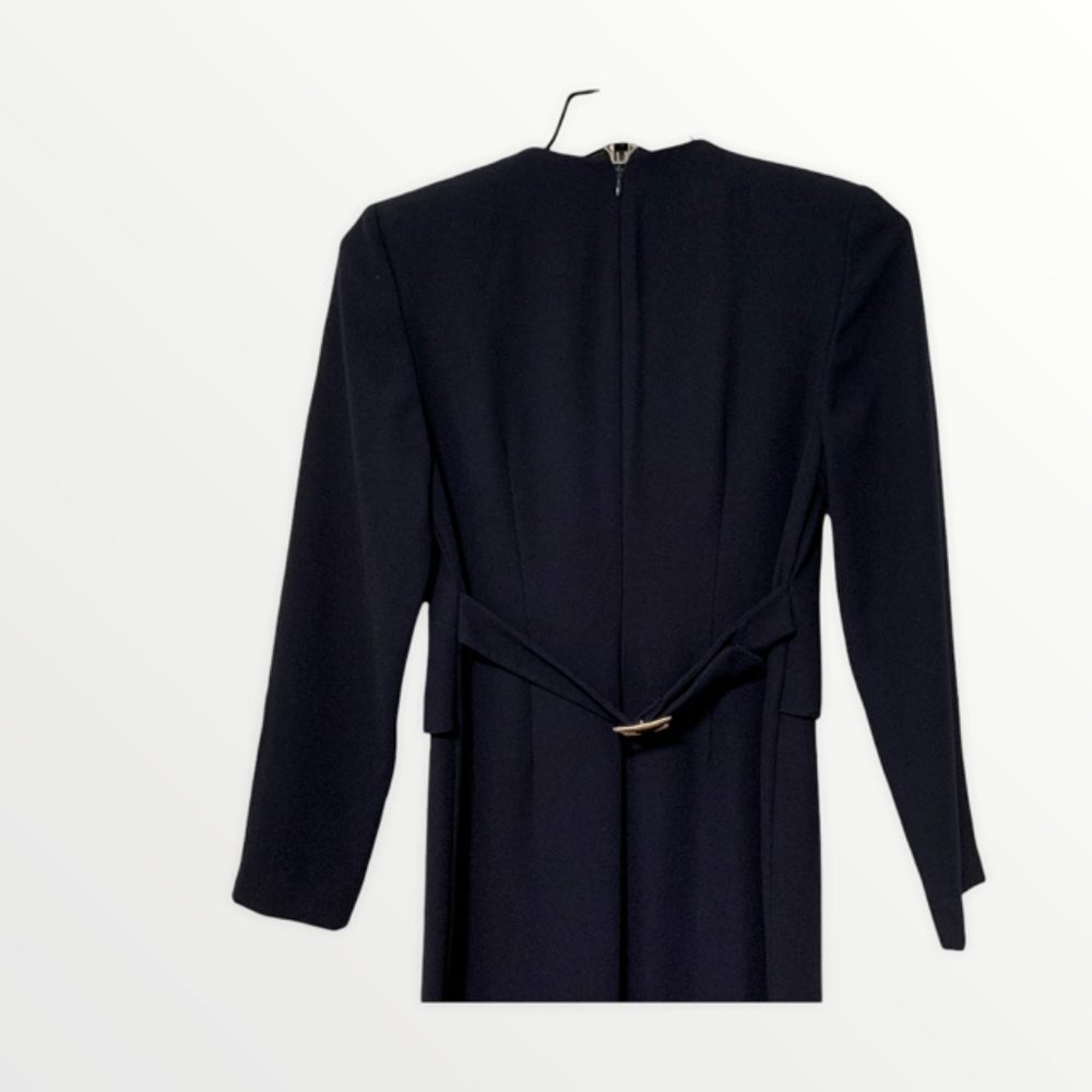 Julian Taylor Vintage Navy Dress sz 6 - Picture 4 of 6